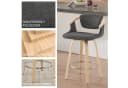 Art Leon Barhocker 2er Set Schwarz Drehbar mit Lehne Bild 1