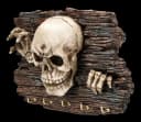 Figuren Shop GmbH Skelett Schlüsselbrett Gothic Totenkopf Wandfigur 18 cm Bild 3
