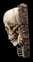 Figuren Shop GmbH Skelett Schlüsselbrett Gothic Totenkopf Wandfigur 18 cm Bild 4