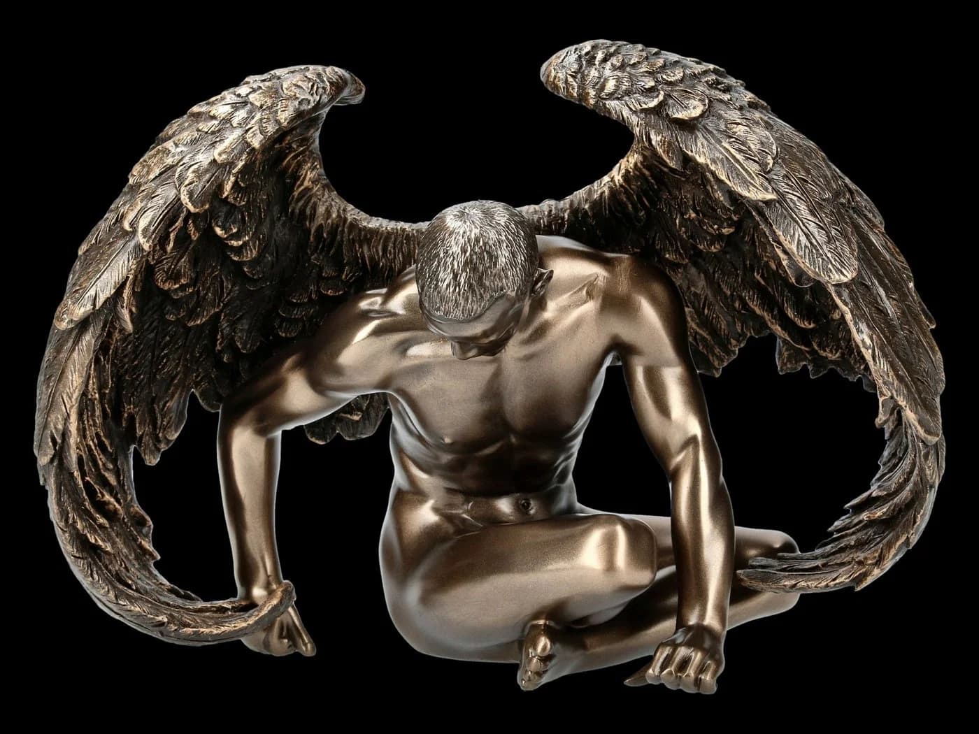 Figuren Shop GmbH Männlicher Engel Akt Figur Angels Rest