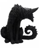 Horror-Shop Hexenkatze Dekofigur Schwarz/Gelb Gothic Halloween Bild 3