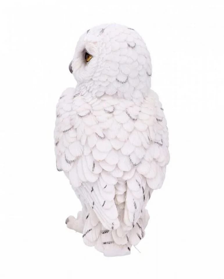 Horror-Shop Dekofigur Weiße Schneeeule 13,3 cm