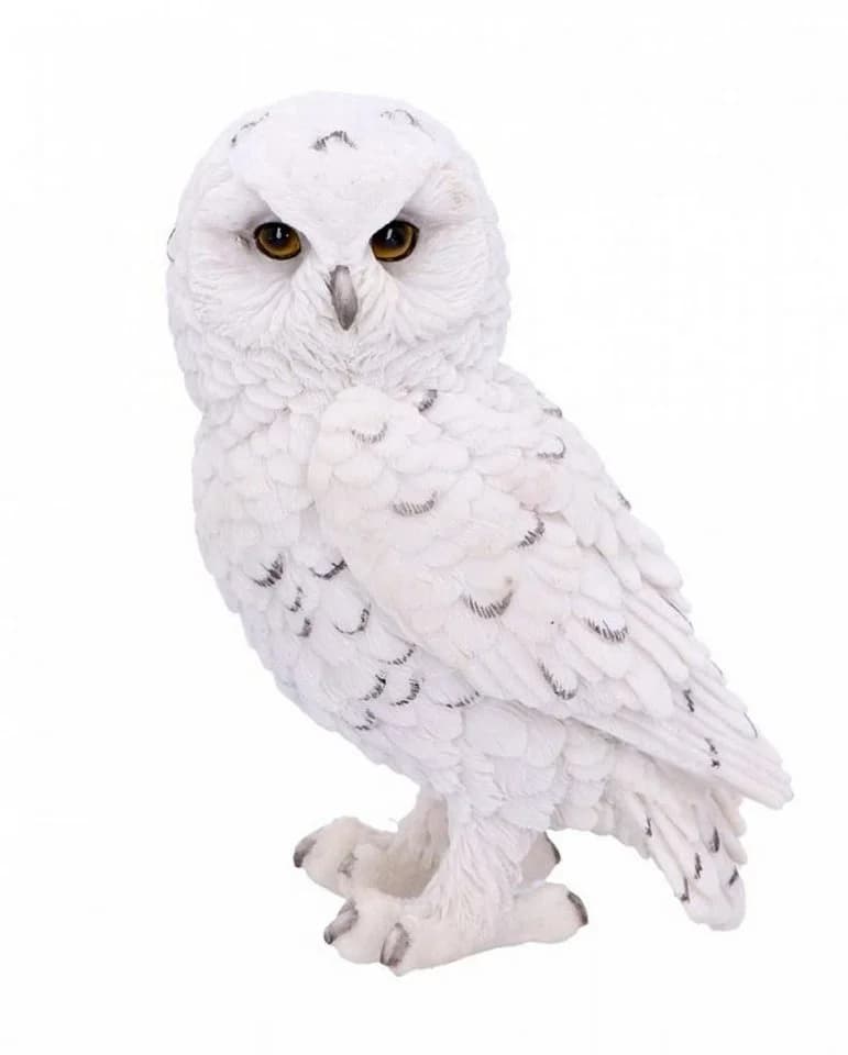 Horror-Shop Dekofigur Weiße Schneeeule 13,3 cm - Bild 2