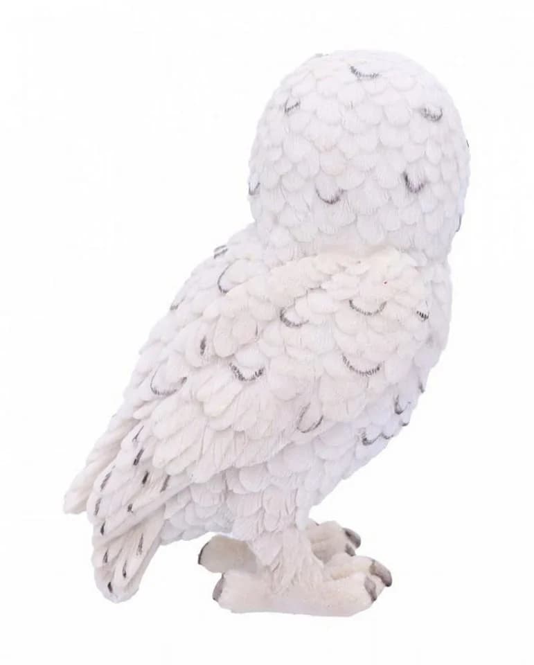Horror-Shop Dekofigur Weiße Schneeeule 13,3 cm - Bild 3