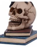 Horror-Shop Gothic Dekofigur Raven's Spell Rabe auf Totenkopf Polyresin Bild 5