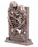 Horror-Shop Gothic Skelett Standbild „The Lovers“ Silber/Bronze Bild 1