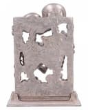 Horror-Shop Gothic Skelett Standbild „The Lovers“ Silber/Bronze Bild 3