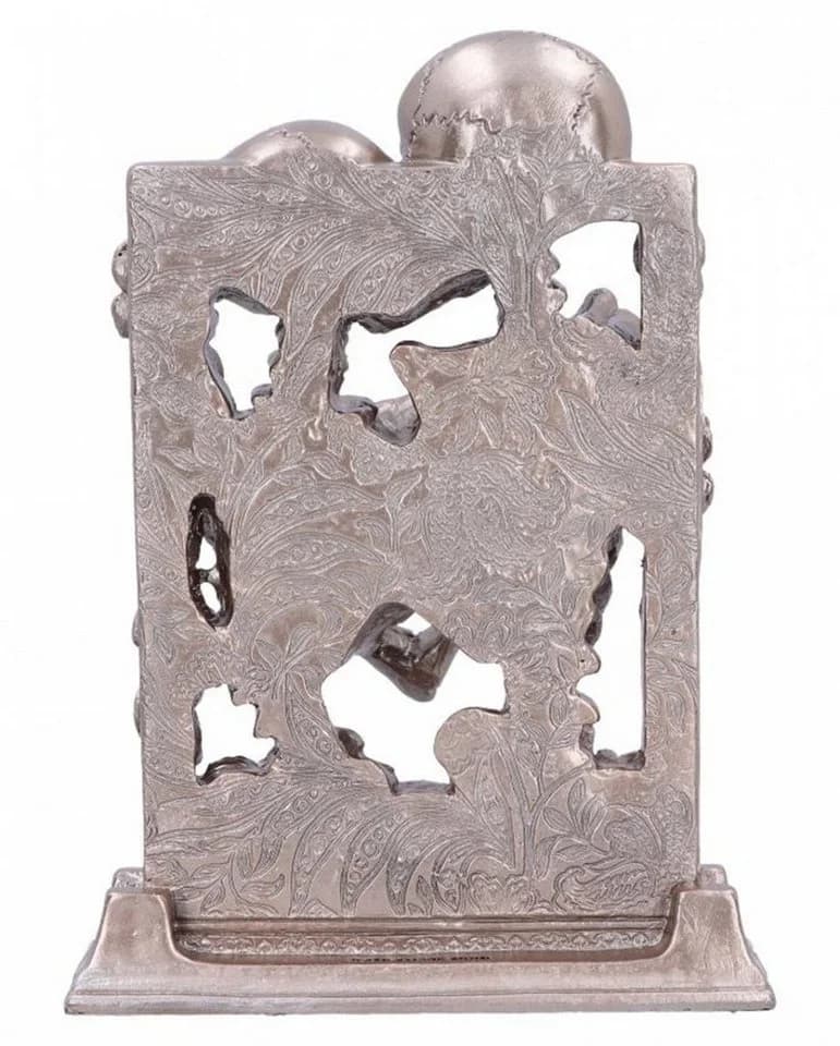 Horror-Shop Gothic Skelett Standbild „The Lovers“ Silber/Bronze - Bild 3
