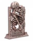 Horror-Shop Gothic Skelett Standbild „The Lovers“ Silber/Bronze Bild 4