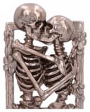 Horror-Shop Gothic Skelett Standbild „The Lovers“ Silber/Bronze Bild 5