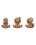Horror-Shop Dekofigur Three Wise Voodoo Dolls Beige/Braun/Rot/Schwarz Bild 4
