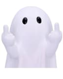 Horror-Shop Dekofigur Weißer Geist mit Mittelfinger Pose 12,5cm Bild 1
