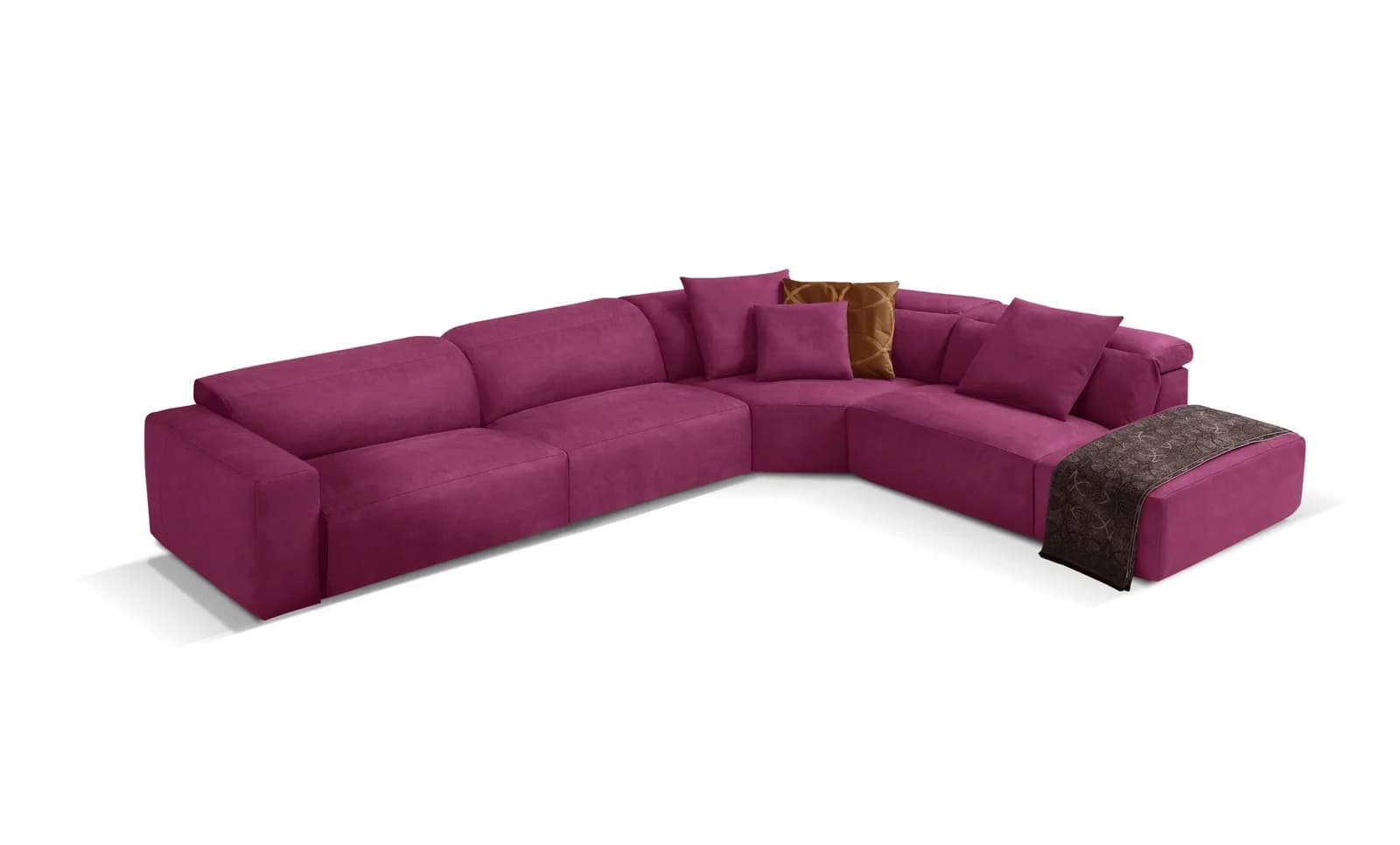 Egoitaliano Ecksofa Beverly Designsofa Fuchsia