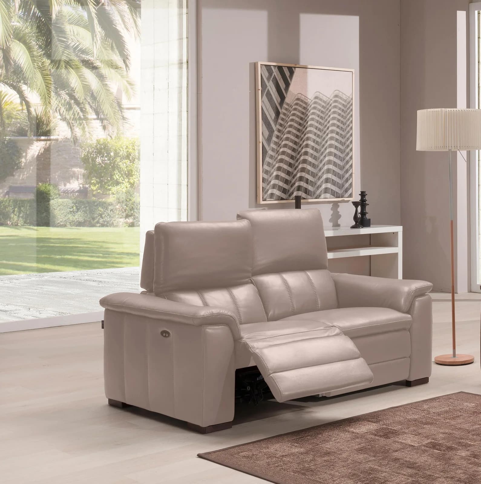 EGOITALIANO Capucine 2-Sitzer Sofa Beige Relaxfunktion