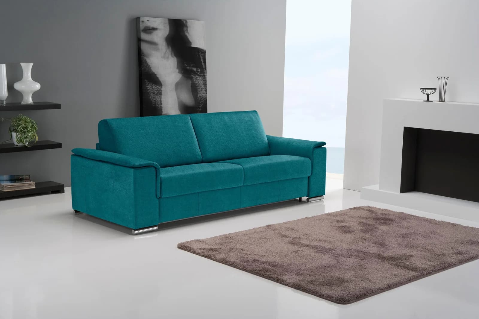 EGOITALIANO Sofa Cecilia 2,5-Sitzer Teal Modern