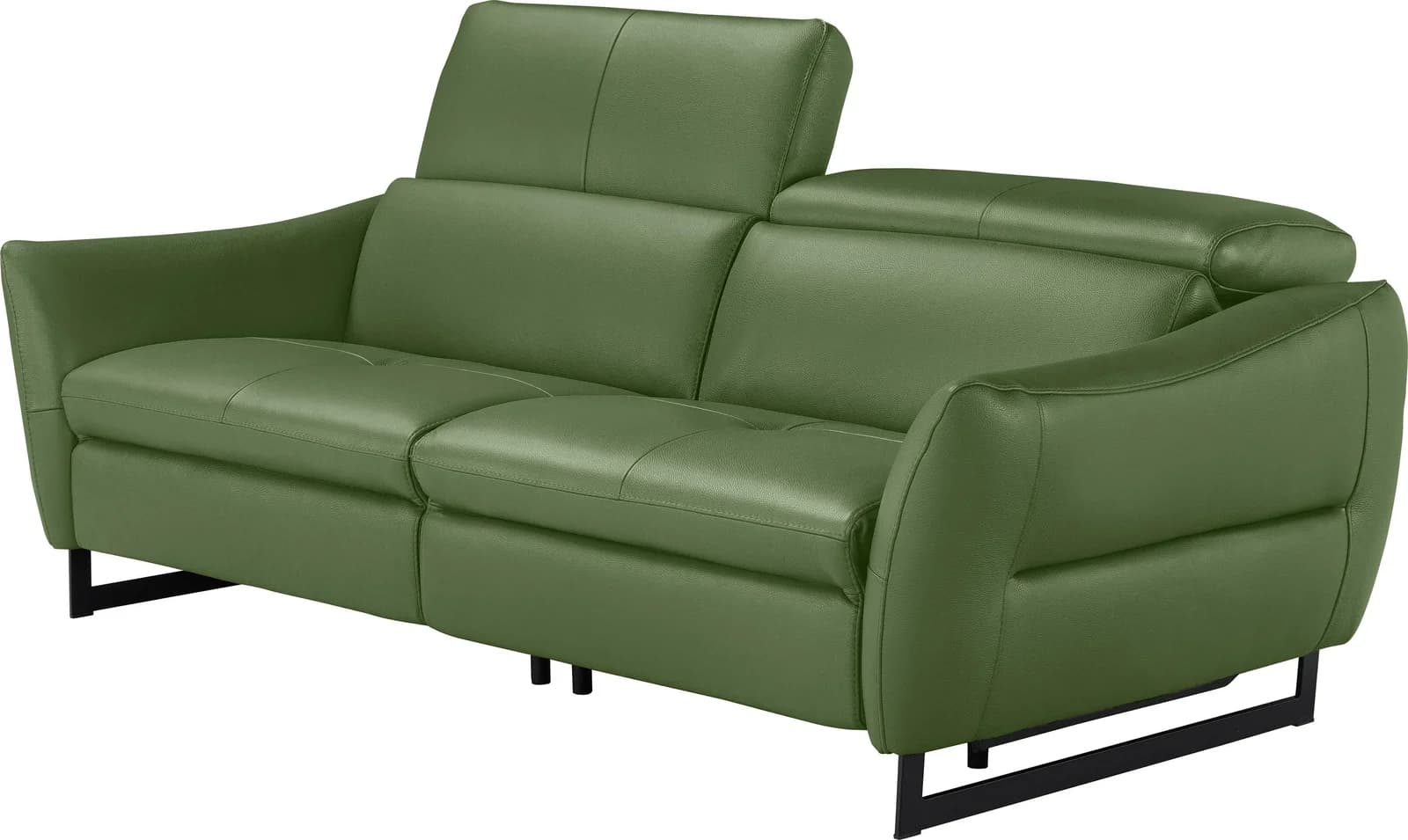 EGOITALIANO Dafne 2,5-Sitzer Sofa Grün Leder