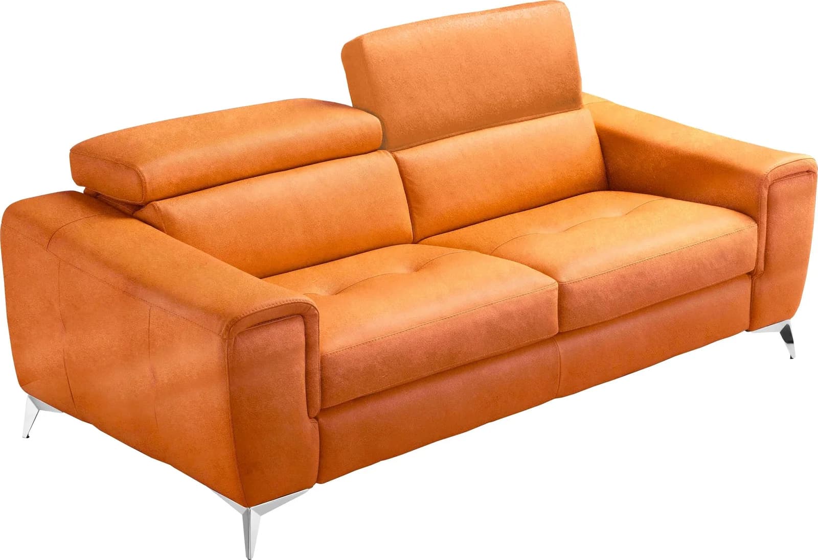 Egoitaliano Francine Designsofa Loungesofa mit Dauerschlaffunktion 233 cm Cognac