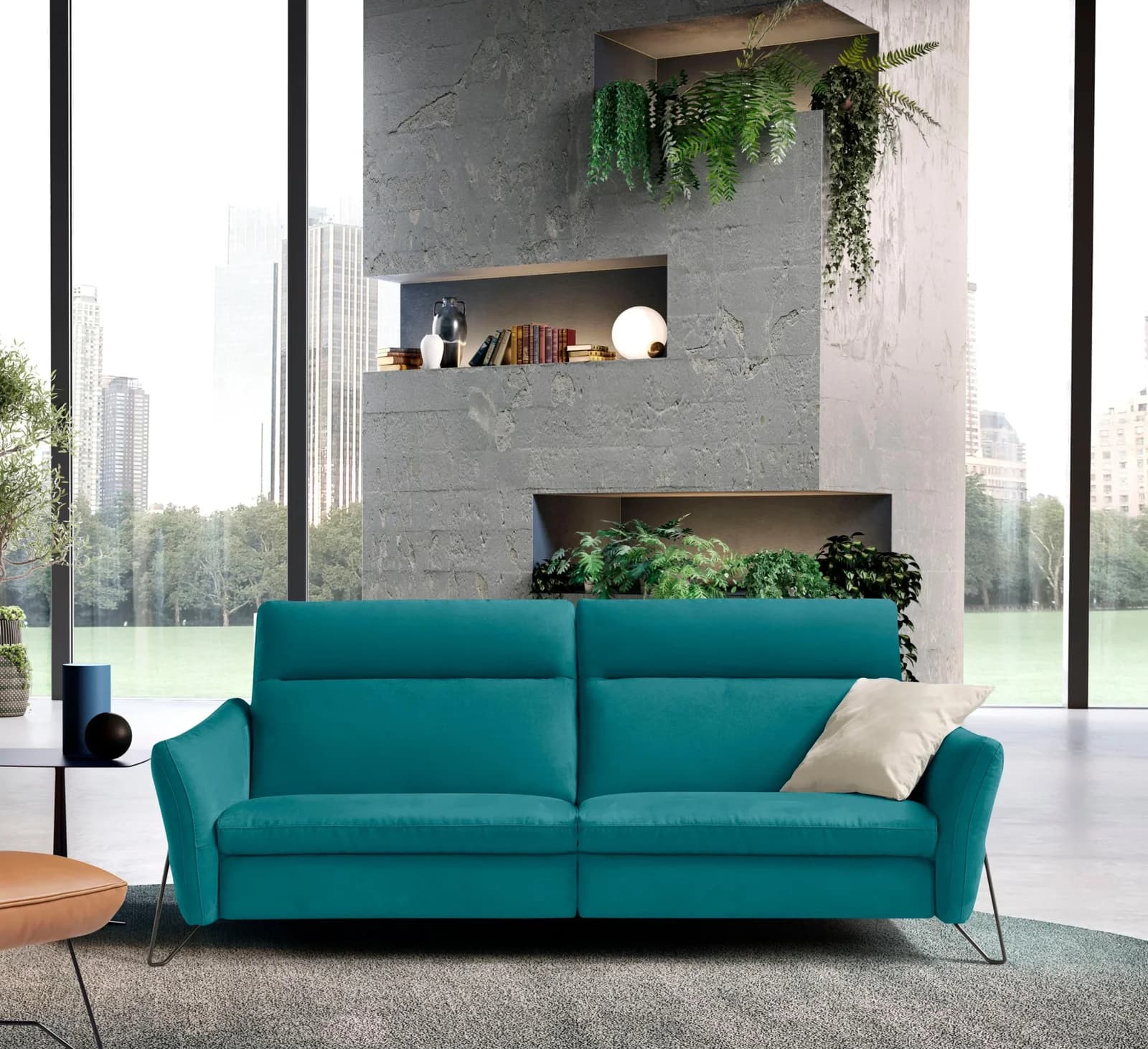 EGOITALIANO Gaia 2-Sitzer Sofa Teal Relax