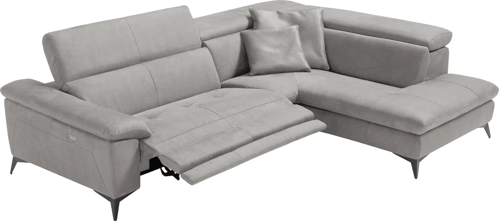 Egoitaliano Ecksofa Martine Multifunktionssofa Luxus-Microfaser Lederoptik