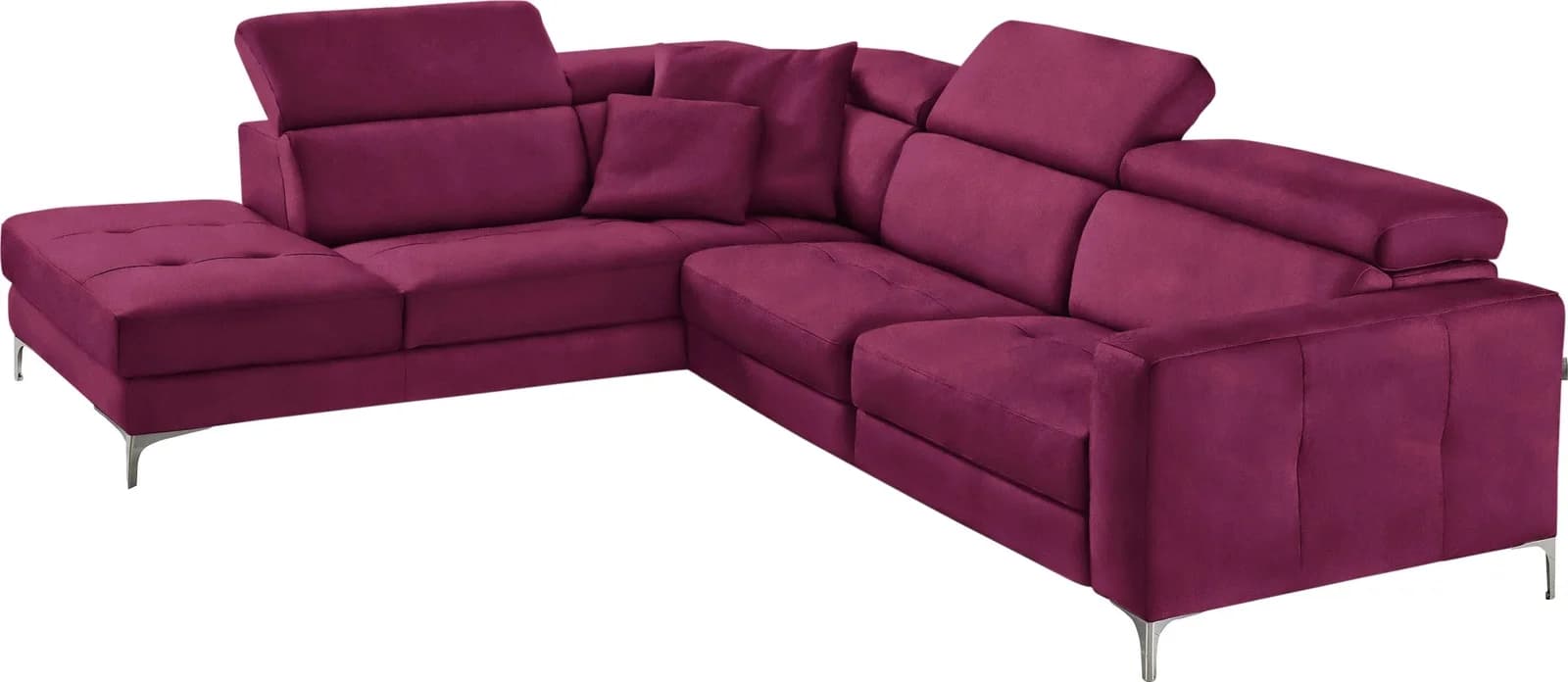 EGOITALIANO Ecksofa Matt Fuchsia L-Form