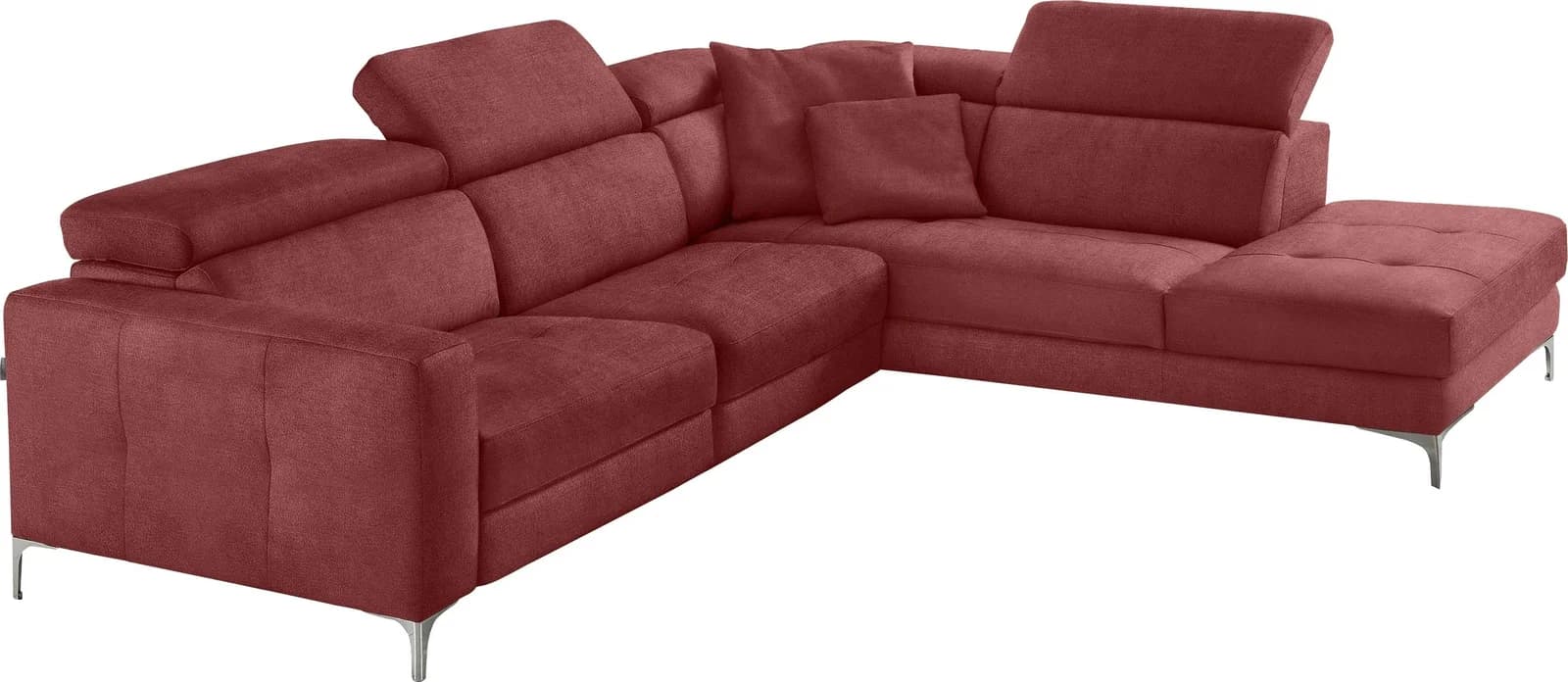 Ecksofa EGOITALIANO Matt Rot Marsala L-Form