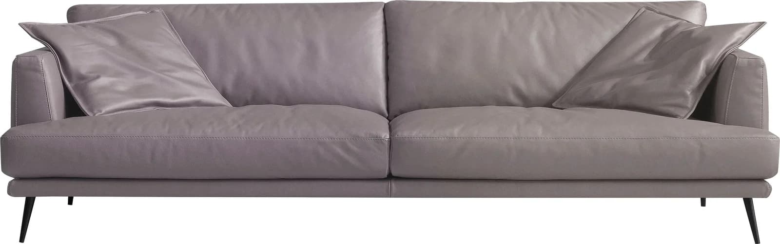 EGOITALIANO Sophia Designsofa 2,5-Sitzer Leder Beige