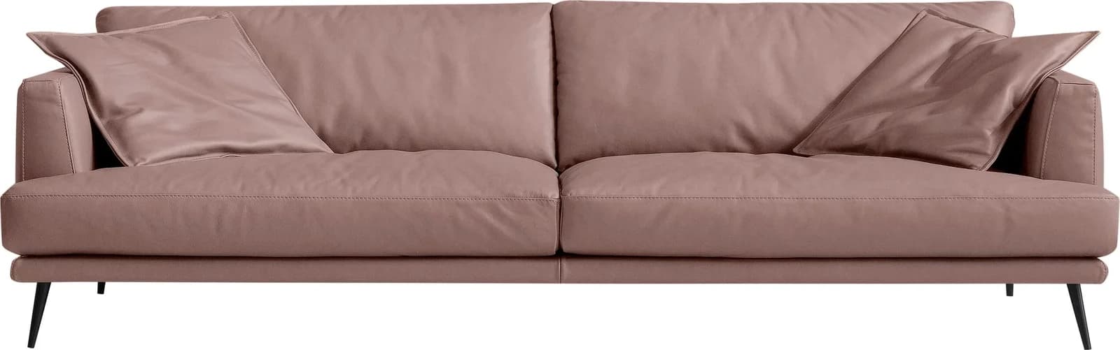 EGOITALIANO Sophia Designsofa Rosa Leder