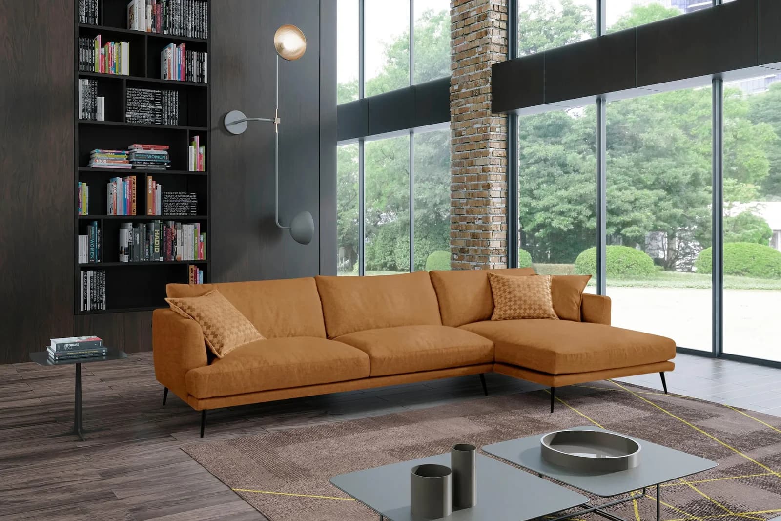 Egoitaliano Ecksofa Sophia Designsofa Cognac