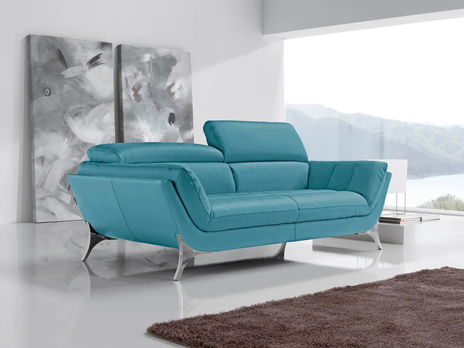 EGOITALIANO Sueli 2,5-Sitzer Sofa Türkisch Leder