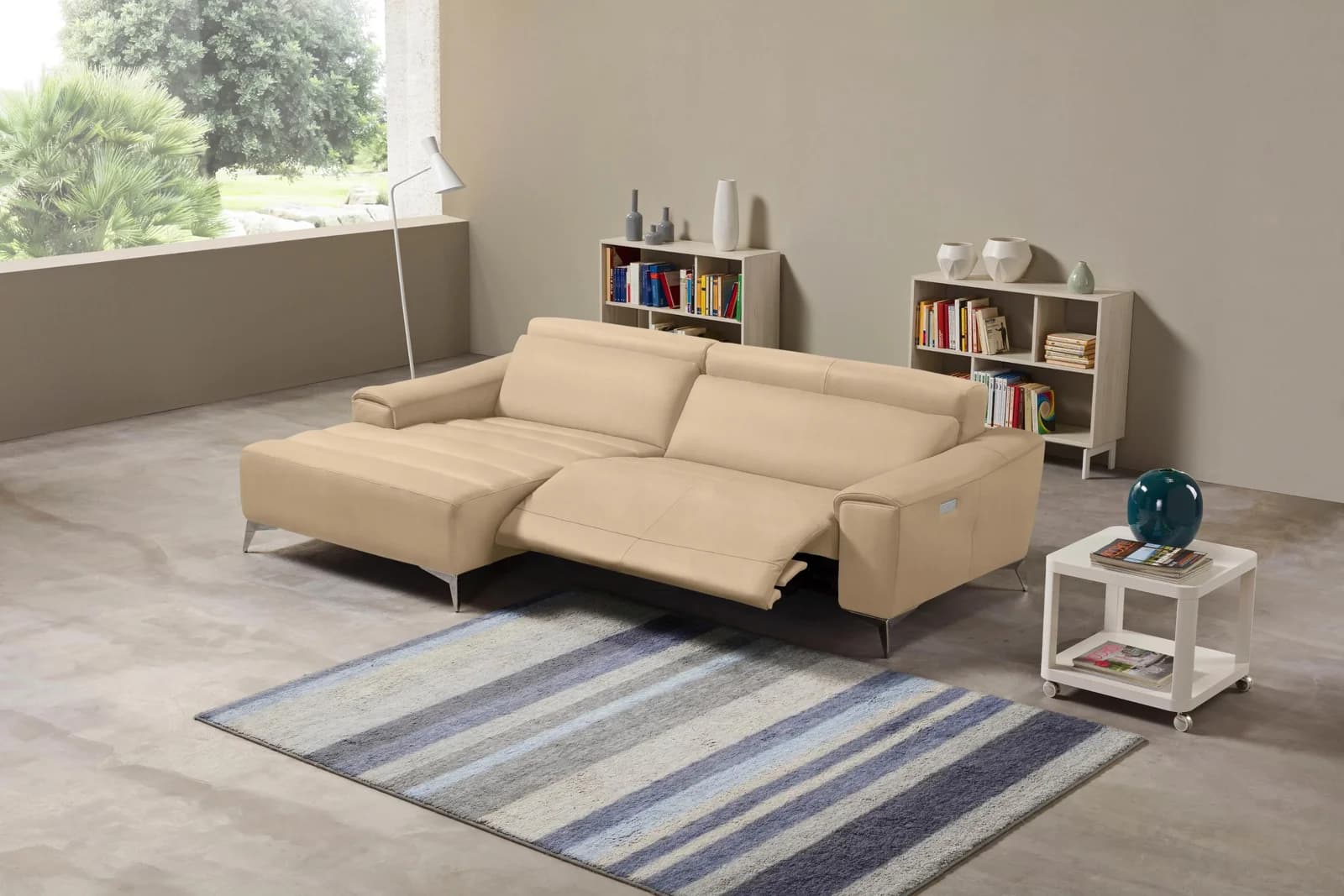 Egoitaliano Ecksofa Suzette Designsofa Beige Champagner