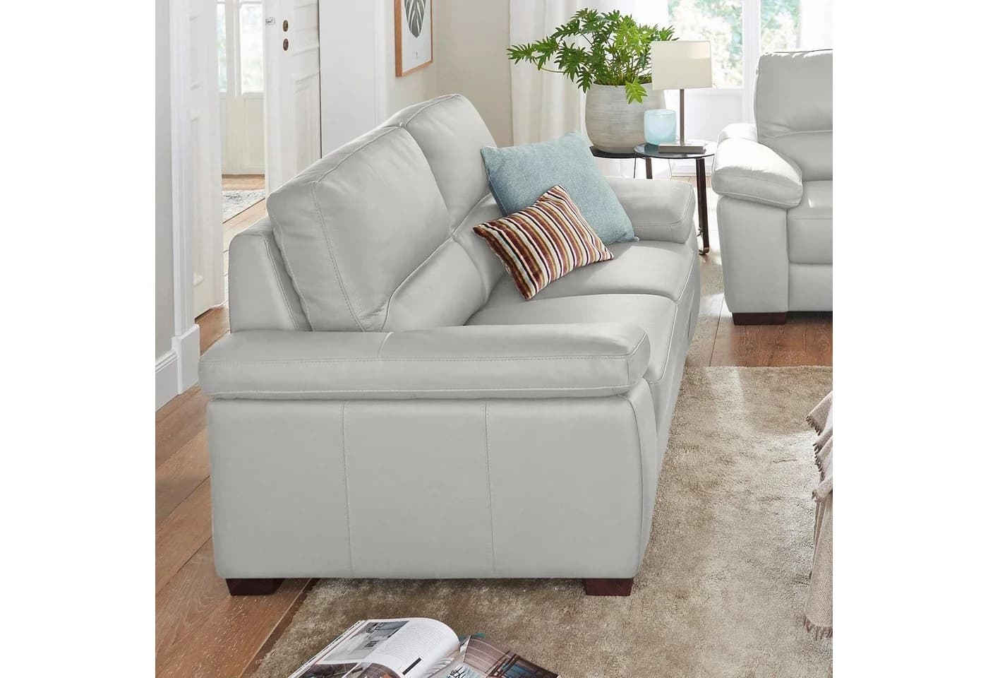 CALIA ITALIA Gaia 3-Sitzer Ledersofa Braun - Bild 2