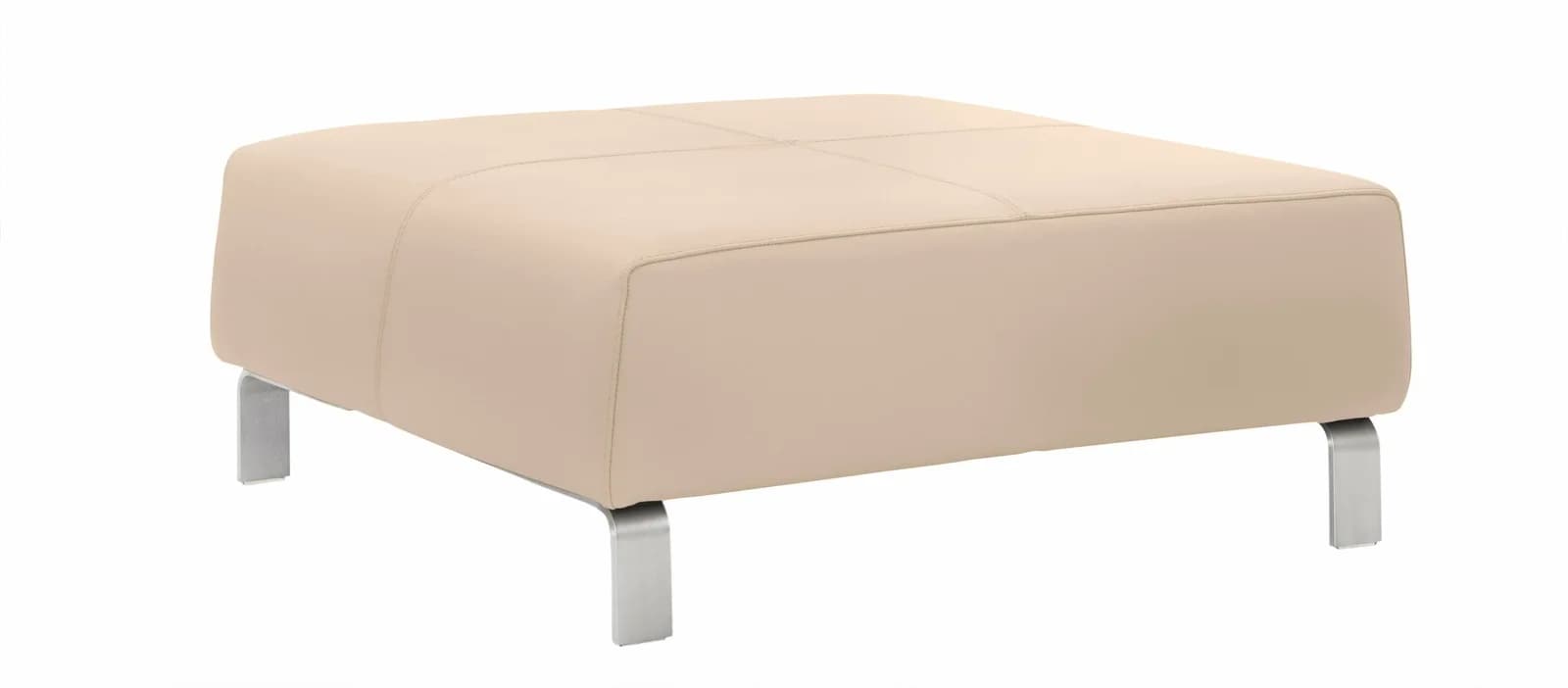 Hocker CALIA ITALIA Simon Beige Leder SORRENTO