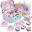 JOYIN Kinder-Küchenset 15-teiliges Einhorn Wackelkäfer Teeservice Bild 2