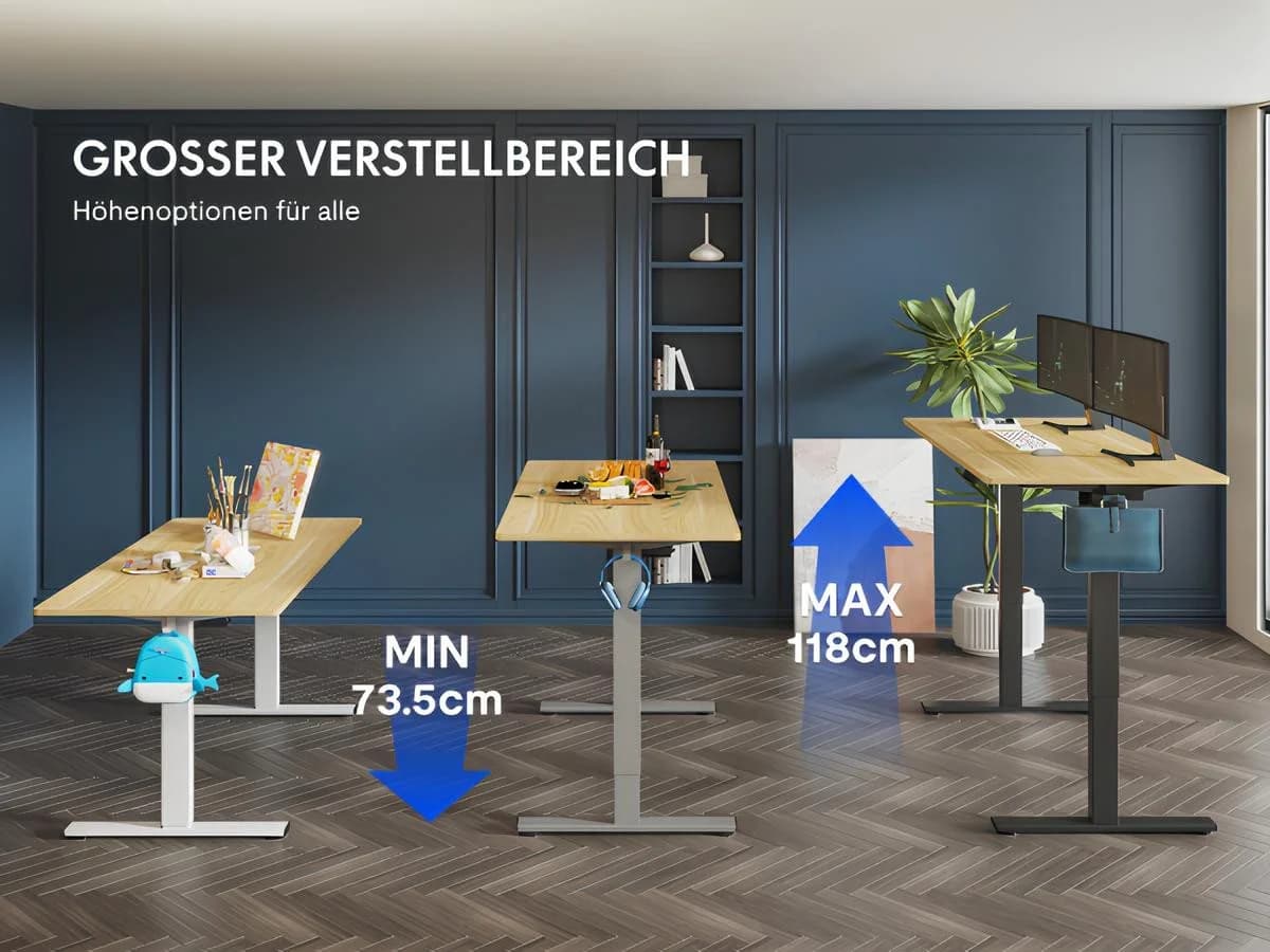 FLEXISPOT Elektrisch Höhenverstellbarer Schreibtisch Weiß