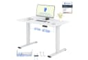 FLEXISPOT Schreibtisch Basic Plus Elektrisch Höhenverstellbar 2 Motoren Weiß Bild 2