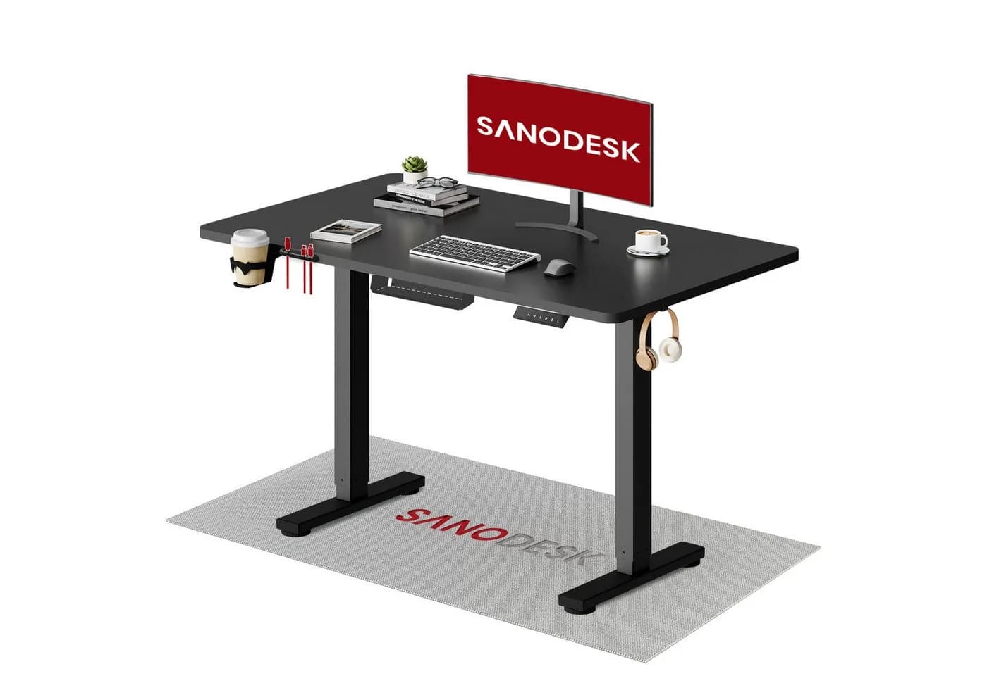 SANODESK Elektrisch Höhenverstellbarer Schreibtisch mit Memory-Steuerung & Anti-Kollisionssystem - Bild 2