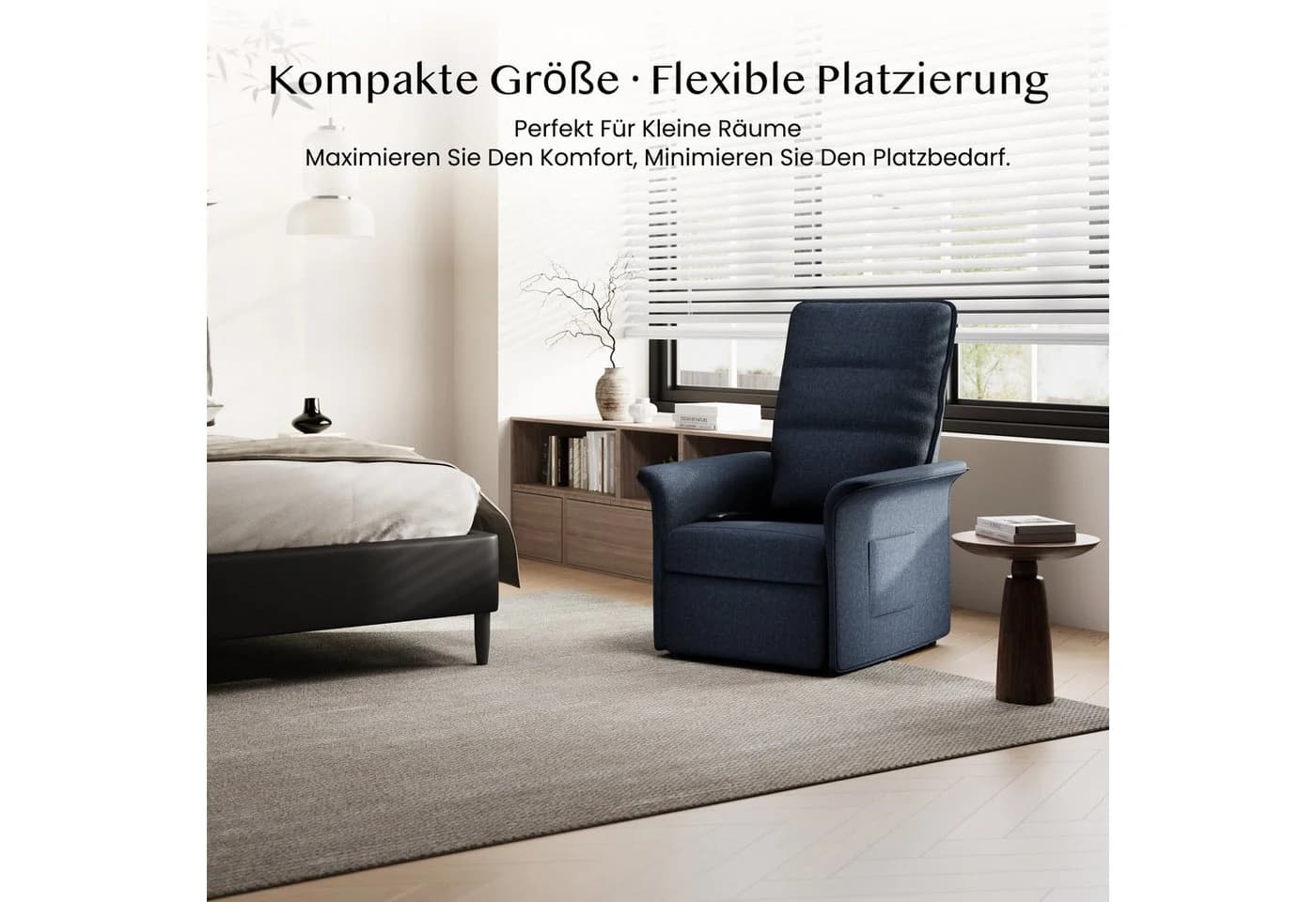 FLEXISPOT Elektrischer Relaxsessel Ergonomisch Grau 105°-155° - Bild 4