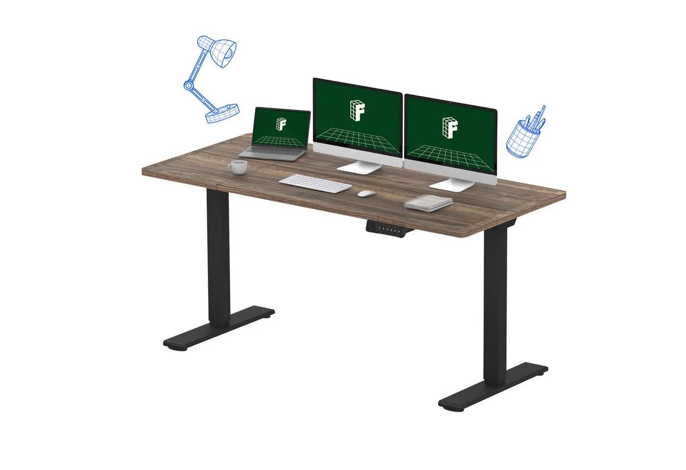 FLEXISPOT Schreibtisch Sitz-Steh-Tisch Dual-Motor 4 Speicherplätze - Bild 2