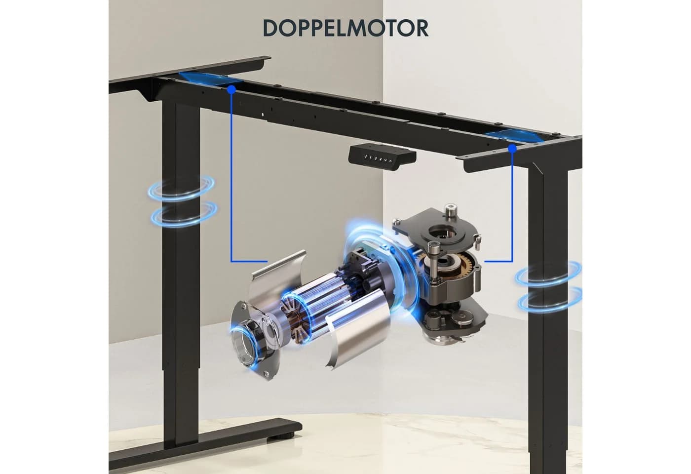 FLEXISPOT Schreibtisch Sitz-Steh-Tisch Dual-Motor 4 Speicherplätze - Bild 3