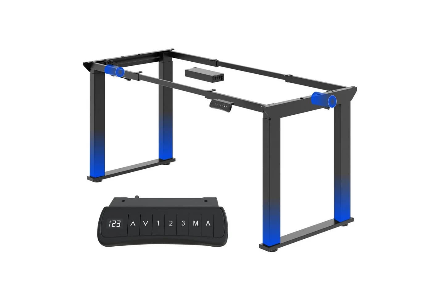 FLEXISPOT Höhenverstellbarer Schreibtisch 4-Beine Dual-Motor Schwarz - Bild 2