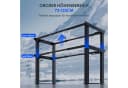 FLEXISPOT Höhenverstellbarer Schreibtisch 4-Beine Dual-Motor Schwarz Bild 5