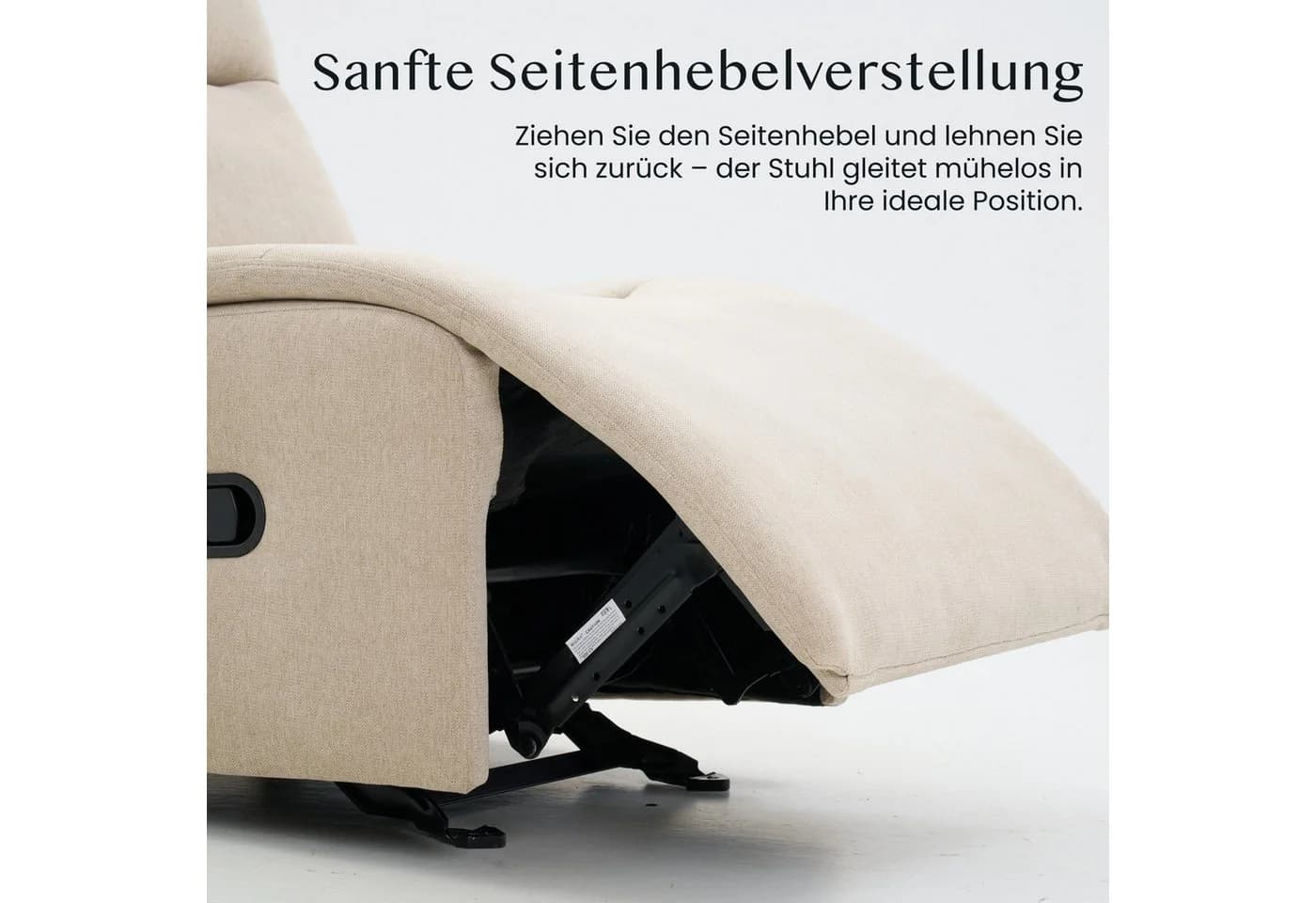 FLEXISPOT Loungesessel Cradle Beige Relaxsessel mit Schaukelfunktion - Bild 5