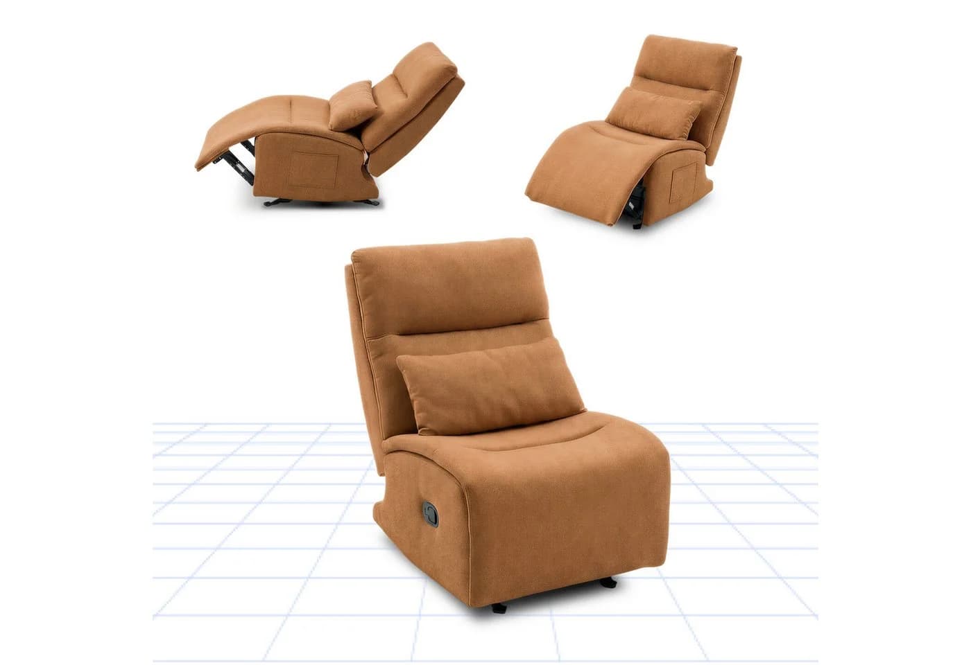 FLEXISPOT Loungesessel Cradle Relaxsessel 3-fach Liegefunktion - Bild 2