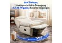 FLEXISPOT Schaukelsessel Beige Relaxsessel 145° verstellbar Bild 3