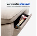 FLEXISPOT Schaukelsessel Beige Relaxsessel 145° verstellbar Bild 5