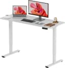 SANODESK Elektrisch Höhenverstellbarer Schreibtisch Sitz-Steh-Tisch Weiß Bild 2