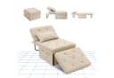 FLEXISPOT Schlafsofa Relaxsessel Beige Klappsofa 300kg Bild 2