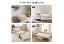 FLEXISPOT Schlafsofa Relaxsessel Beige Klappsofa 300kg Bild 5