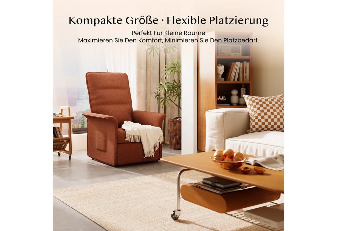 FLEXISPOT Elektrischer Relaxsessel 105°-155° Ergonomisch Mokka - Bild 4
