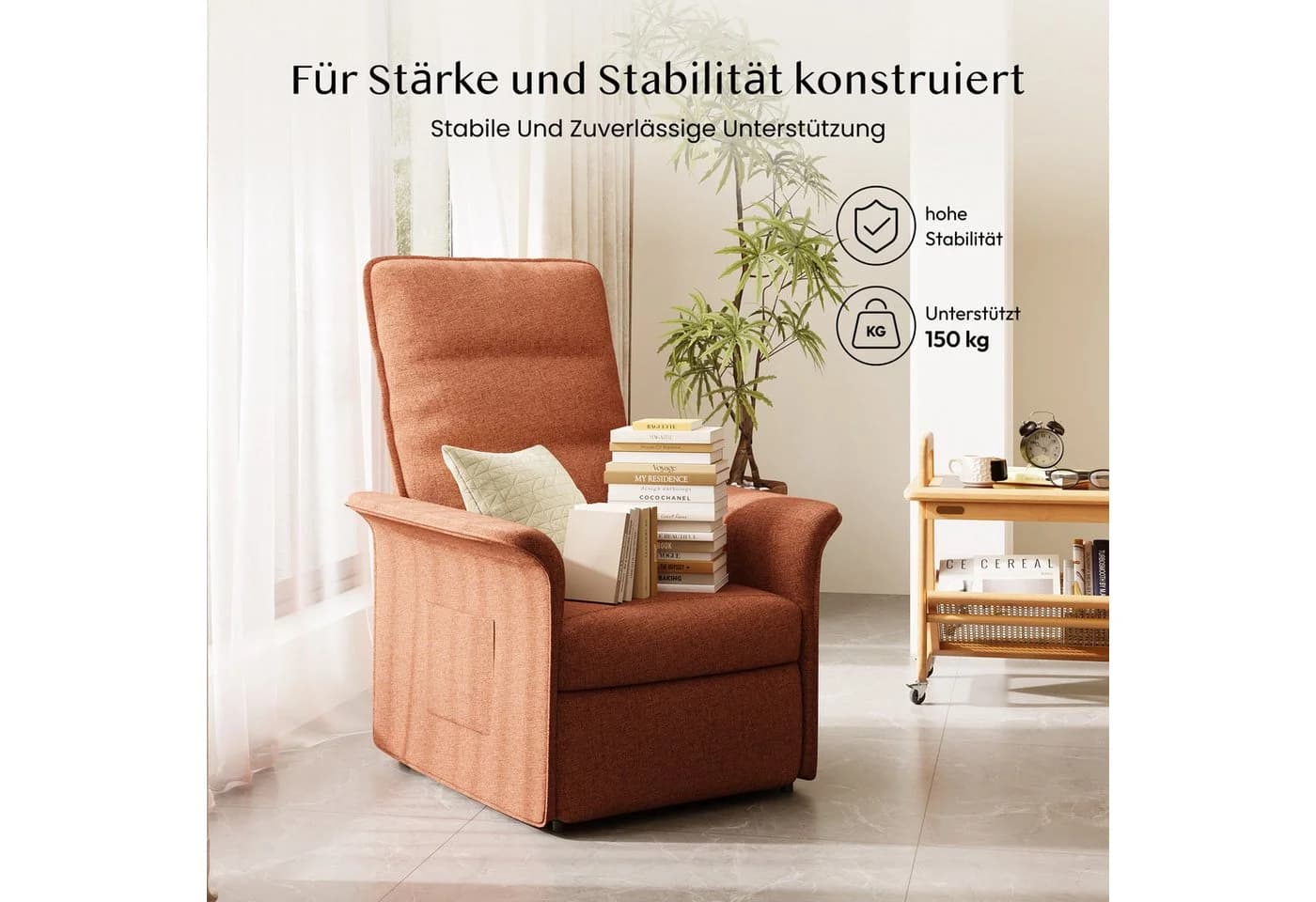 FLEXISPOT Elektrischer Relaxsessel 105°-155° Ergonomisch Mokka - Bild 5